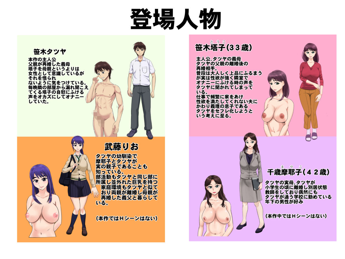 初めては義母さん、やがて実母と……