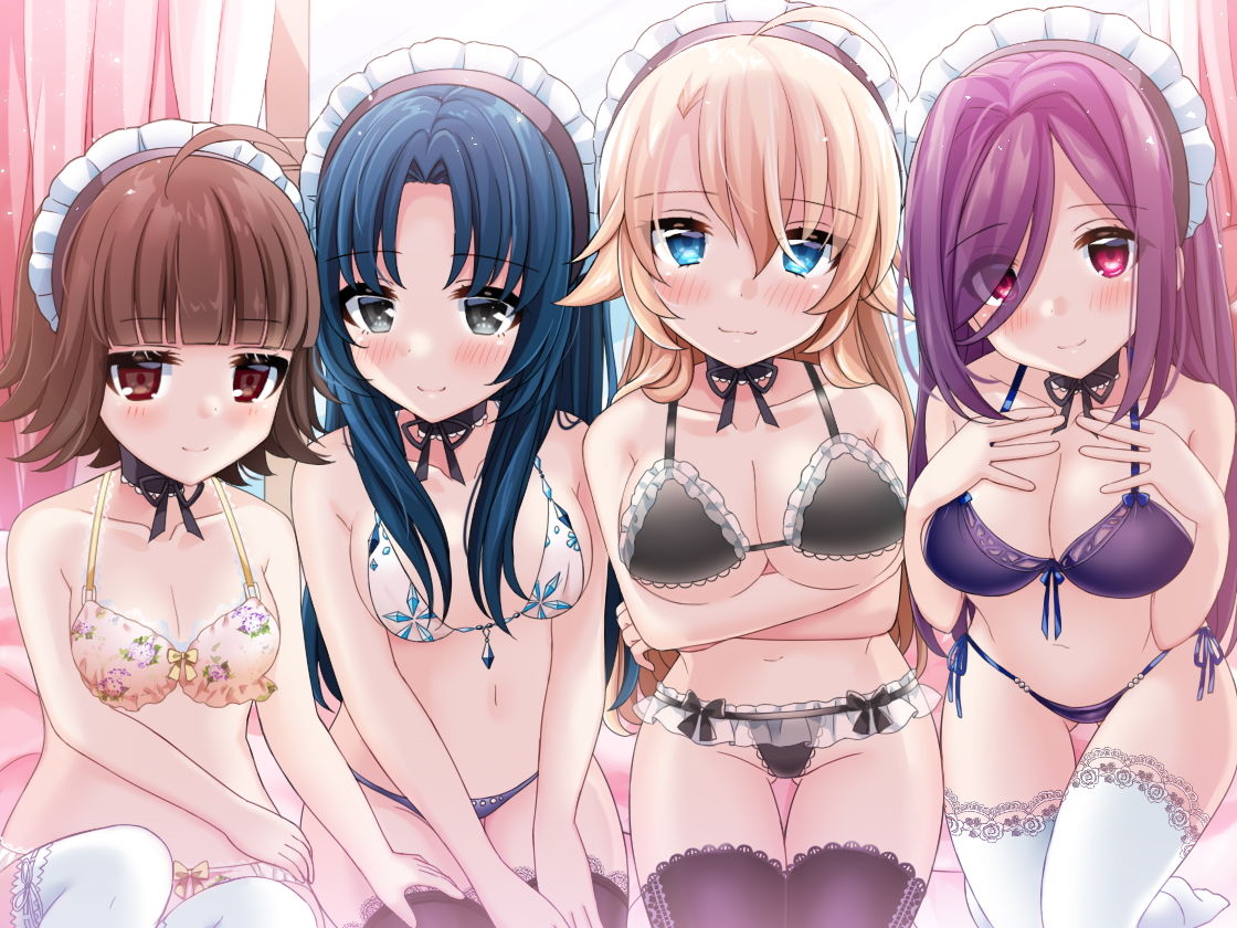 ハーレムオナサポ 4人のメイドにオナサポしてもらえるバイノーラル～冬、静華、シャルロッテ、梢～