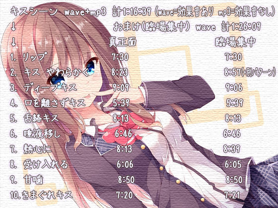 道楽主義のキス趣味嗜好 音声