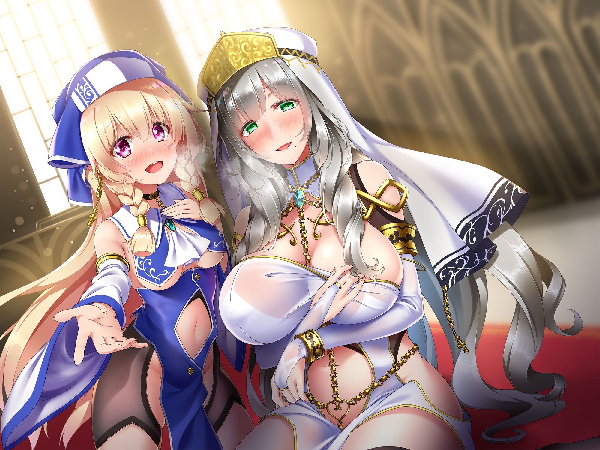 変態な聖女たちに教会でこっそり性欲処理をしてもらうお話♪