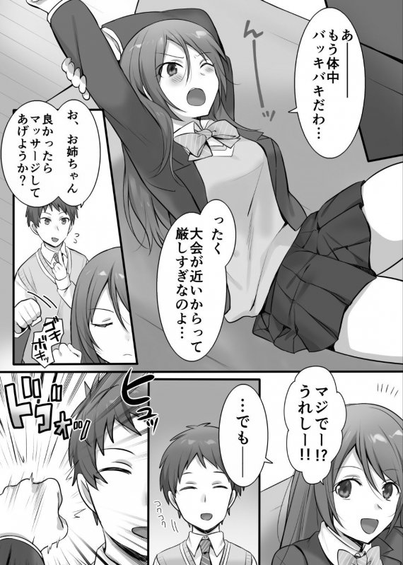 空手全国2位の姉に殺される覚悟で性感マッサージをしてみた