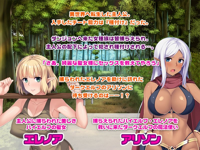 異世界ダンジョンでエルフに種付けしまくった件。 ～異種姦孕ませレイプ放題～