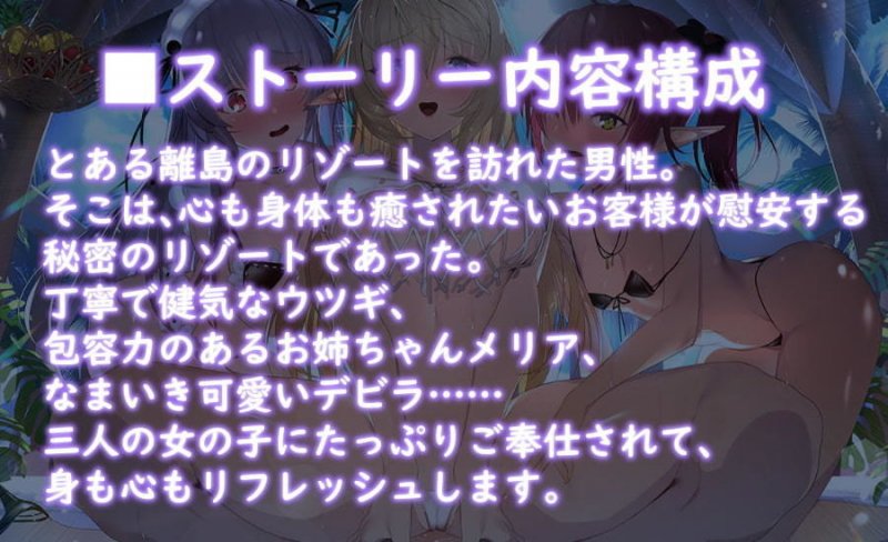 【ハイレゾ×KU100】秘密のリゾートへようこそ【収録時間6時間越え】