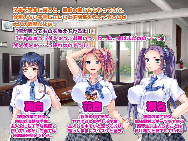 ムチプリ親戚っ娘たちを征服支配 ～大人チンポで完堕ちオ●ホ嫁～