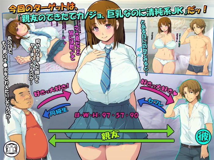 童貞の親友にカノジョを抱かせてあげた ～憧れの清純●●をありがとうッ～