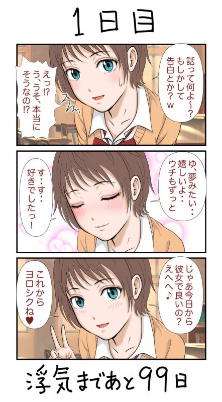 100日後に浮気する彼女 他ネタ漫画集