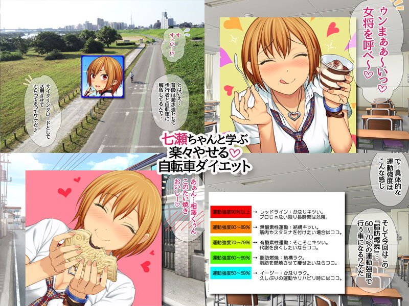 七瀬ちゃんと学ぶ 楽々やせる自転車ダイエット