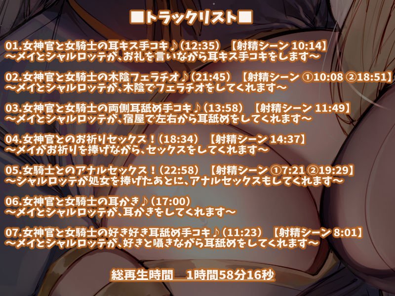 【KU100】異世界でエロパーティー！ 女神官＆女騎士とのセックス旅♪