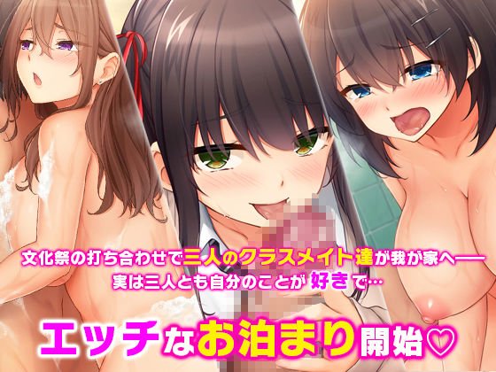 トリプルまんこに挿れ放題！我が家で4Pハーレム！～俺のちんぽが大好きな巨乳クラスメイトと生ハメ中出し～