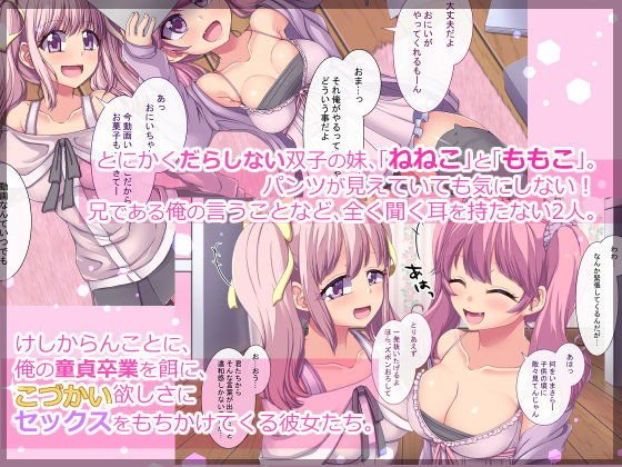 かわいい妹達（メスガキ）がこづかい欲しさにセックスもちかけてきたので、 そのむちむちした身体と発情したぷにっぷにまんこに巨根ピストンで本気セックスしてヤった