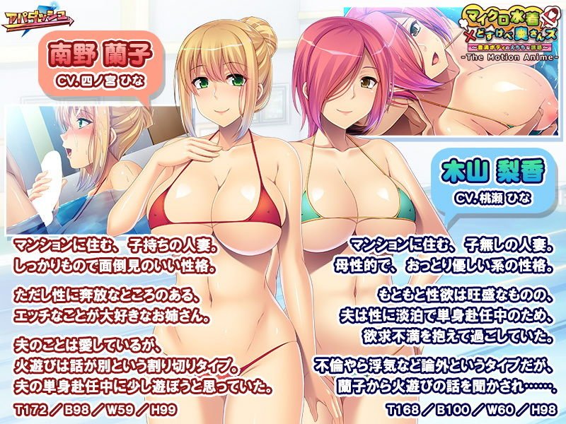 マイクロ水着×どすけべ奥さんズ～豊満ボディのえちちな誘惑～ The Motion Anime