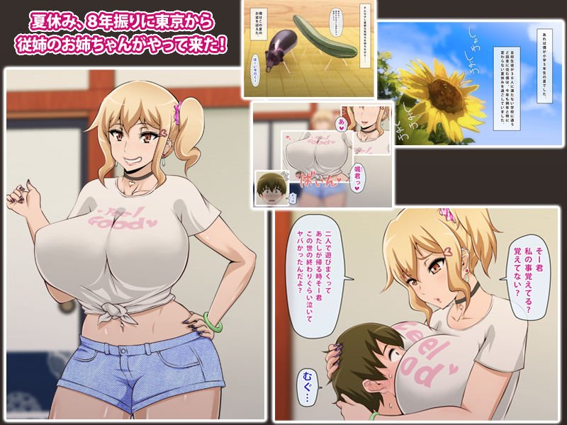 都会から来た親戚のギャルのお姉ちゃんとHな夏休み