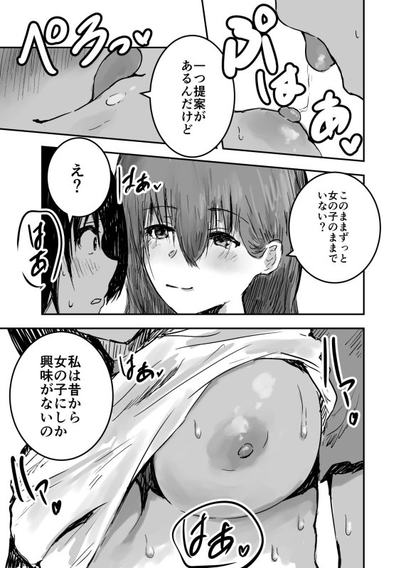 薬で女になった僕はあの人と百合セックスをする