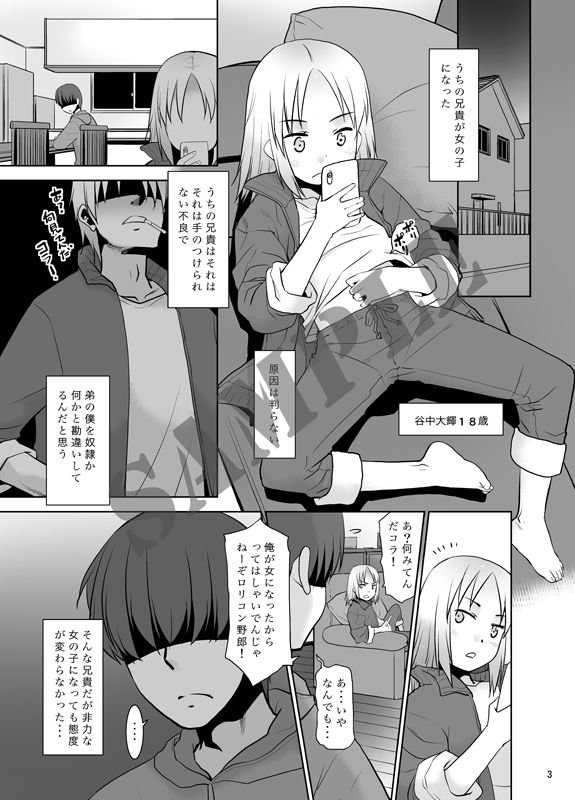 うちの兄貴が女の子になったからみんなでマワそうぜ！