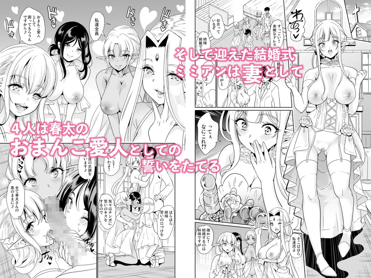 スケベエルフ姉妹、婚活に来る 総集編