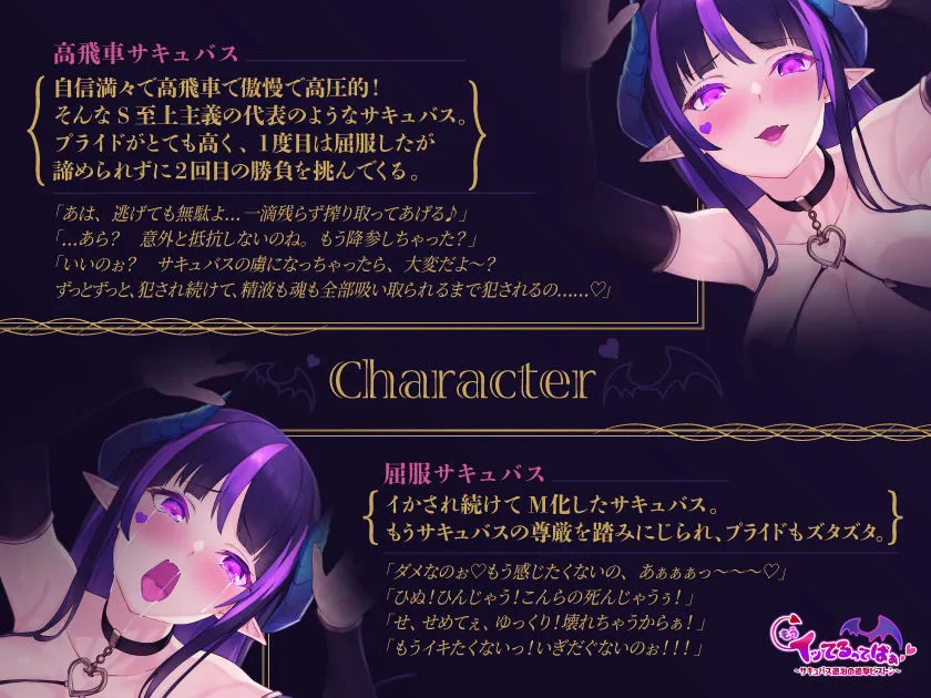 【犯せるASMR】もうイッてるってばぁ！～サキュバス退治の追撃ピストン～【何度も中出し】