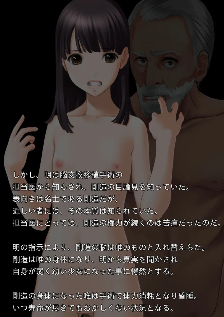 手術系性転換 脳移植で孫娘の身体になった祖父がビッチギャルになるお話し