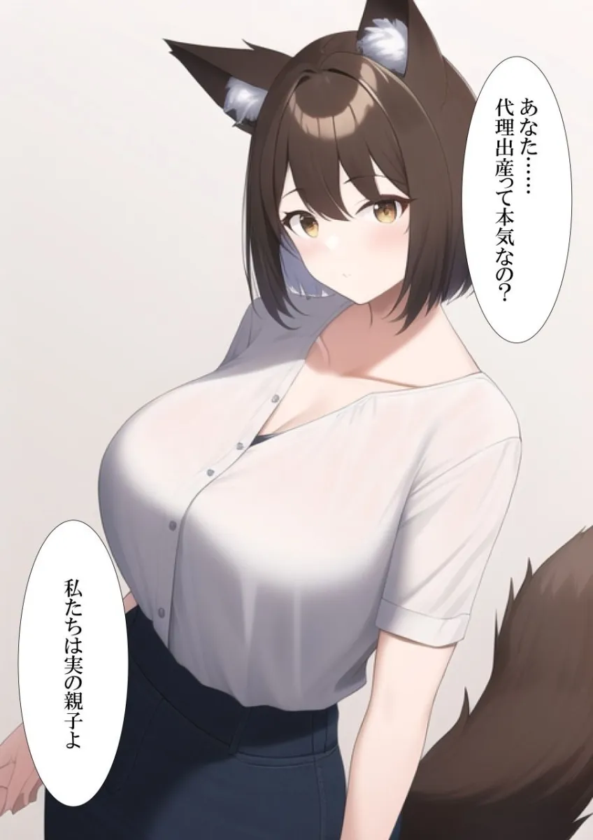 オオカミのママに代理出産をお願いする