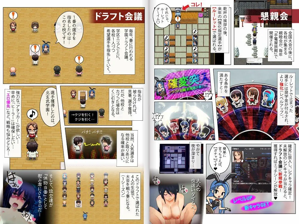 強化合宿の供物当番 ～ドラフト会議で、誰が凌辱されるか決まる～