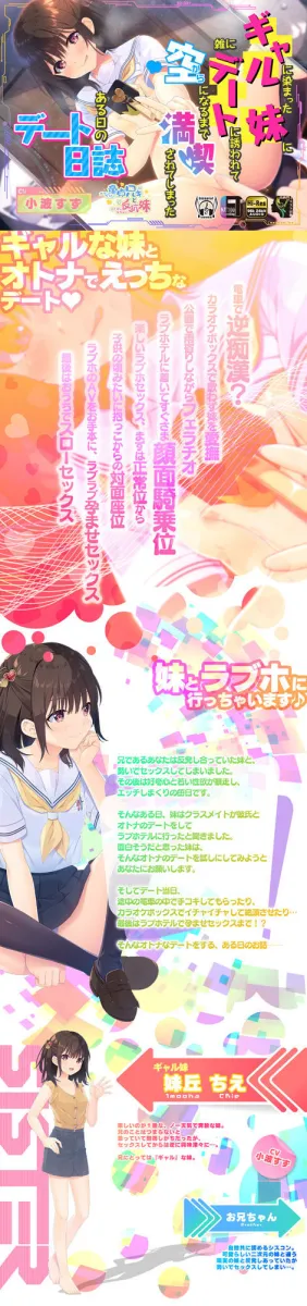 ギャルに染まった妹に雑にデートに誘われて空になるまで満喫されてしまったある日のデート日誌