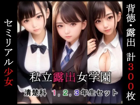私立露出女学園 - 清楚科 1，2，3年生セット