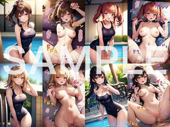 スク水JK着衣/正常位 対比 2コマ