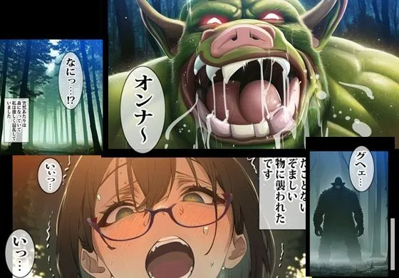 異世界で人妻がオークに一方的に種付けされてしまう話