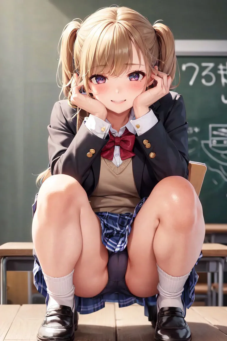 しゃがみパンチラ