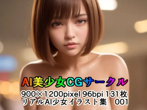 AI美少女CGサークル リアルAI少女イラスト集 001