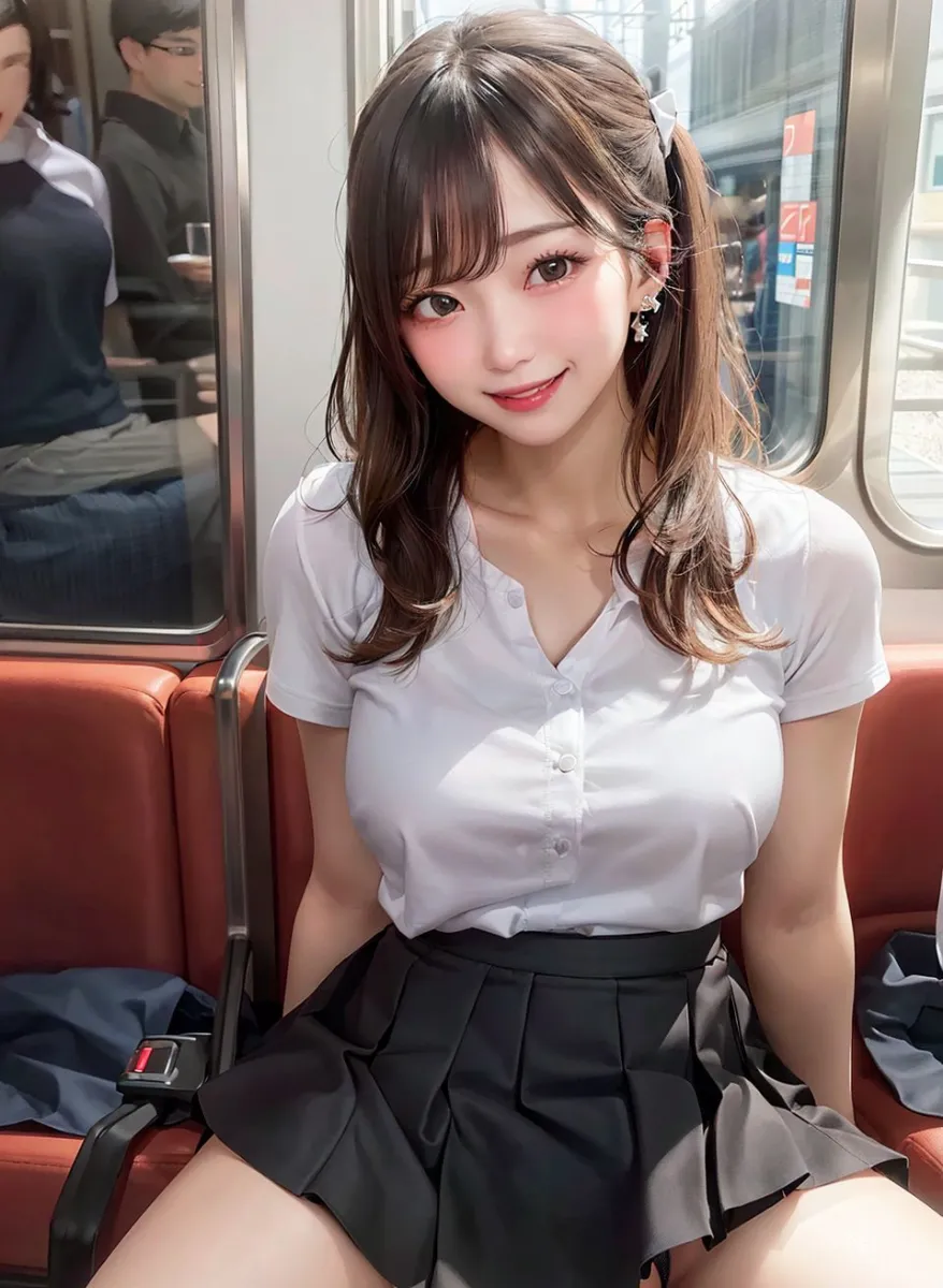 【電車内露出】