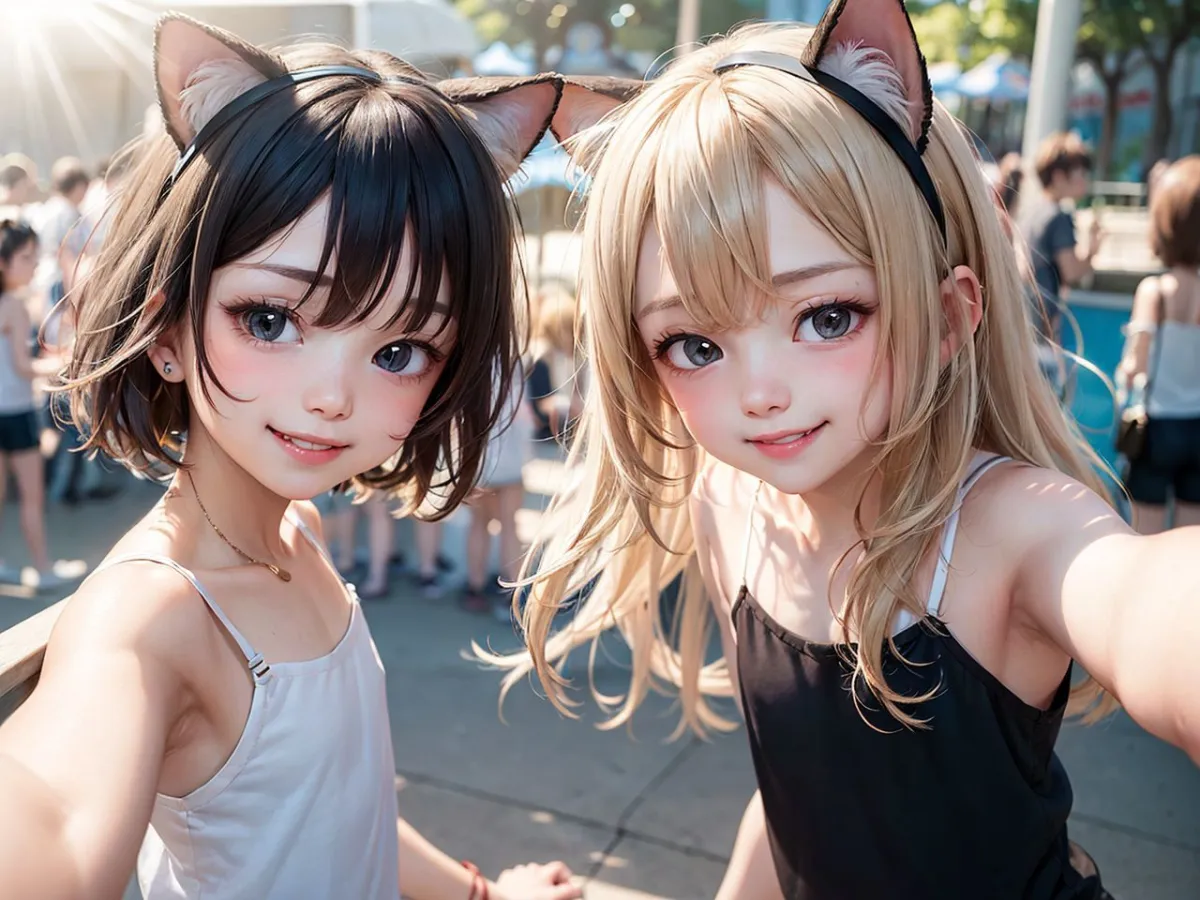 【ませガキ遊園地自撮り】