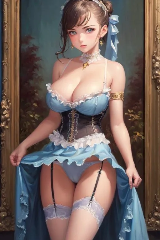 ビクトリアンおパンツ絵画