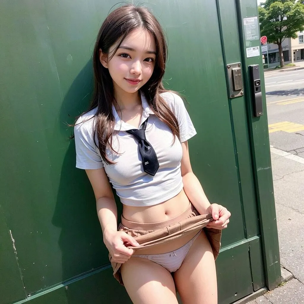 おパンツを見せてくれる女子校生