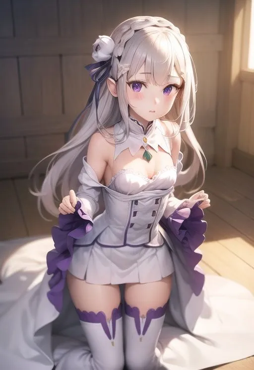 エミリアたんの純潔、いただきました？ 75ページ