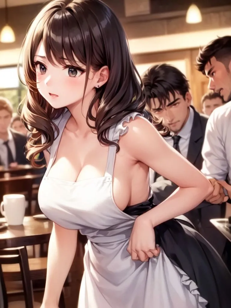 狙われたカフェ店員