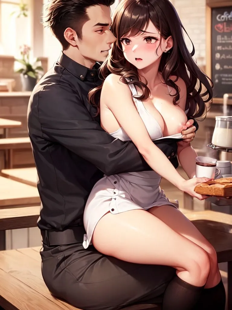 狙われたカフェ店員