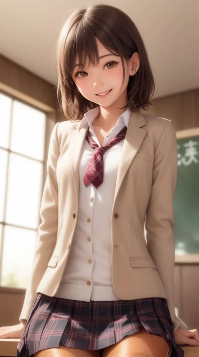 褐色のボーイッシュ美少女