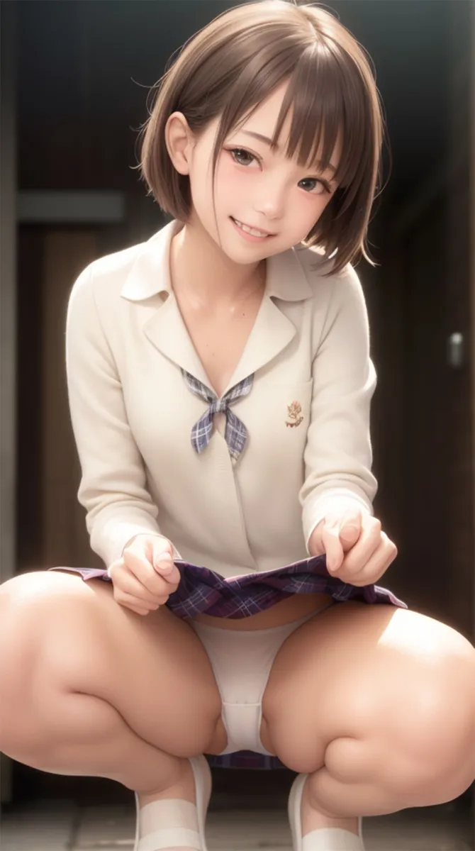 褐色のボーイッシュ美少女