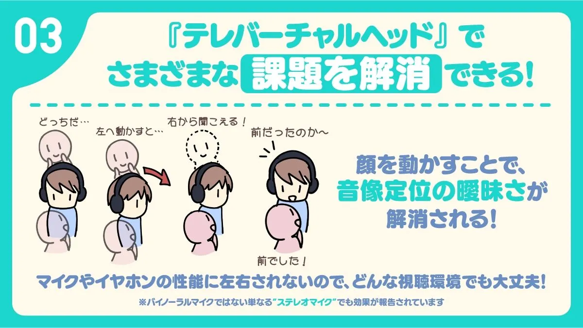 【10周年記念企画】新感覚バイノーラル『テレバーチャルヘッド』を体感しよう！
